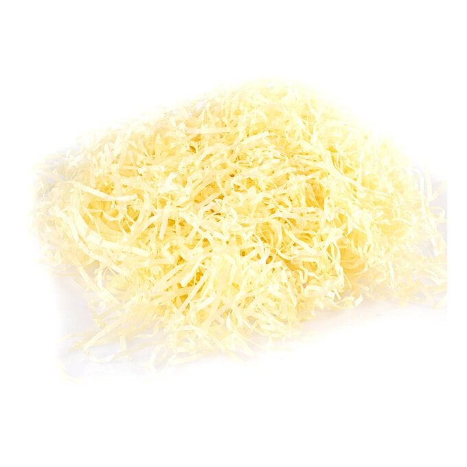 Pale Yellow Shredded Tissue Paper 25g image number 1