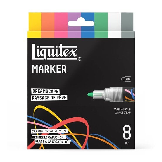 Liquitex Dreamscape Markers 2mm 8 Pack image number 1