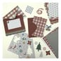 Tartan Christmas Card Kit 5 x 7 Inches 10 Pack image number 1