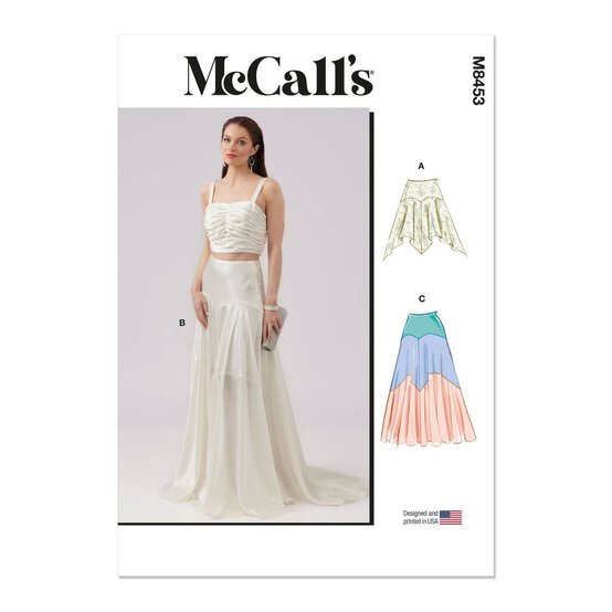 McCall's Women's Skirt  Sewing Pattern M8453 (Y5 18-26) image number 1