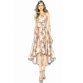 Vogue Princess Seam Dress Sewing Pattern V9252 (6-14) image number 3