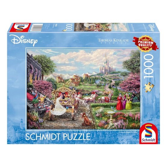 Schmidt Thomas Kinkade Disney Cinderella Jigsaw Puzzle 1000 Pieces image number 1