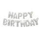 Silver Happy Birthday Balloon Banner Kit image number 2