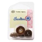 Hemline Brown Basic Knitwear Button 4 Pack image number 2
