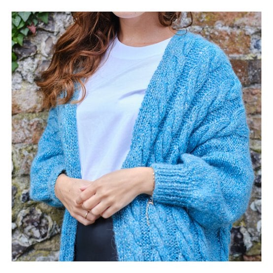 Knitcraft Oversized Cable Cardigan Digital Pattern 0351 image number 2
