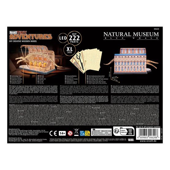 Revell Natural History Museum Blue Whale Model Kit image number 3