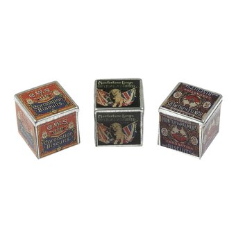 Doll&rsquo;s House Biscuit Tins 3 Pack