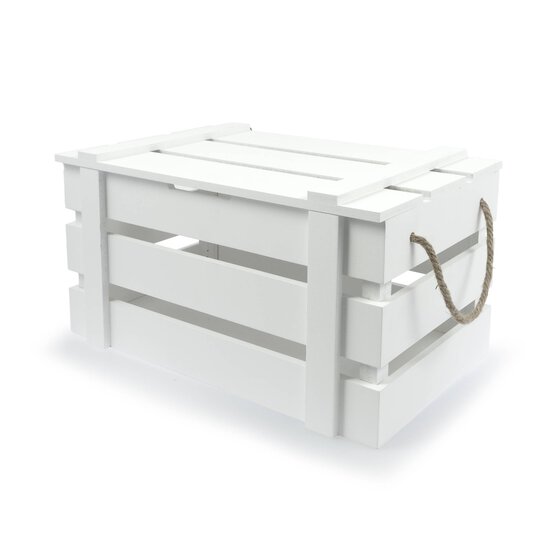 White Hamper Crate 42cm x 24cm x 22cm image number 1