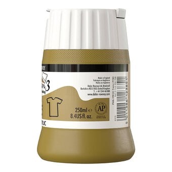 Daler-Rowney System3 Pale Gold Textile Acrylic Ink 250ml image number 2