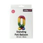 Standing Multicoloured Number 0 Balloon 90cm image number 4