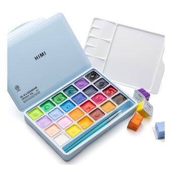 HIMI Blue Jelly Cup Gouache Set 30ml 24 Pack 