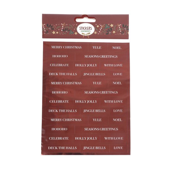 Red Season&rsquo;s Greetings Stickers image number 4