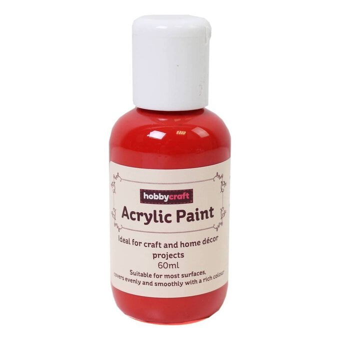 Red Home Craft Acrylic Paint 60ml image number 1