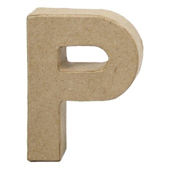 Mini Mache Letter P 10cm