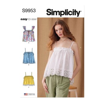 Simplicity Women's Tops  Sewing Pattern S9953 (R5 14-22)