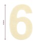 Small Wooden Number 6 6.5cm image number 4