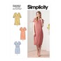 Simplicity V-Neck Shift Dress Sewing Pattern S9262 (16-24) image number 1