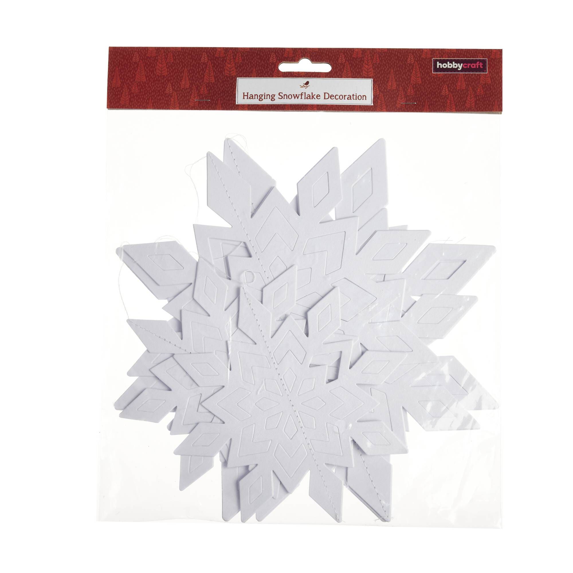 Snowflake Paper Decorations 3 Pack Hobbycraft