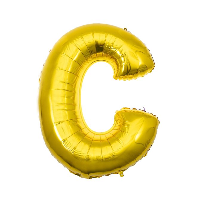 Extra Large Gold Foil Letter C Balloon image number 1