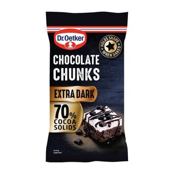 Dr. Oetker Extra Dark Chocolate Chunks 100g