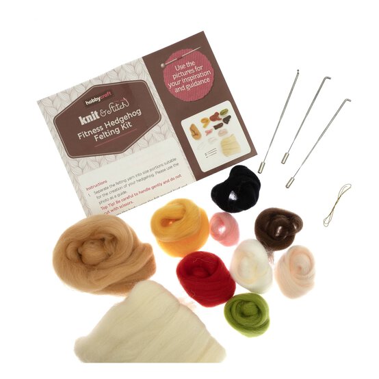 Fitness Hedgehog Felting Kit image number 3