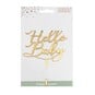 Create & Celebrate Gold Hello Baby Cake Topper image number 4