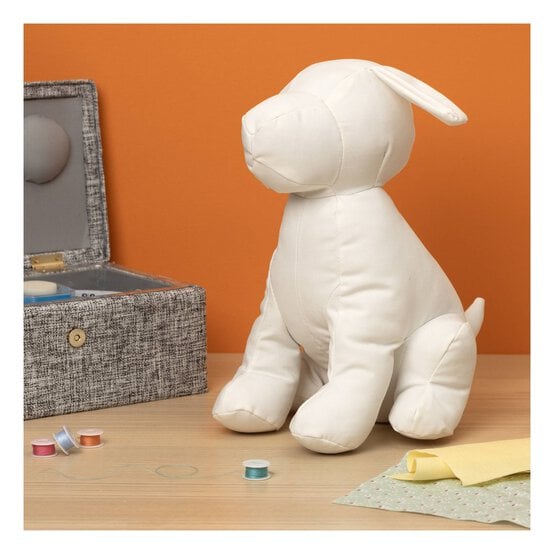 Canvas Sitting Dog 27cm image number 2