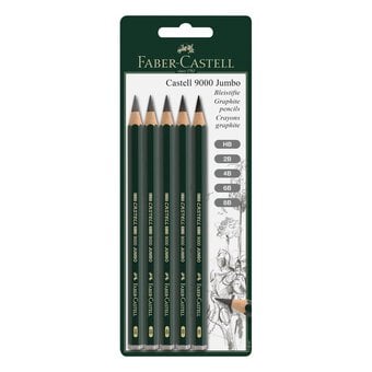 Faber-Castell 9000 Jumbo Pencil Set 5 Pack