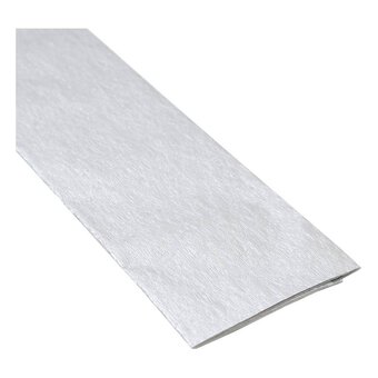 Metallic Silver Crepe Paper 100cm x 50cm