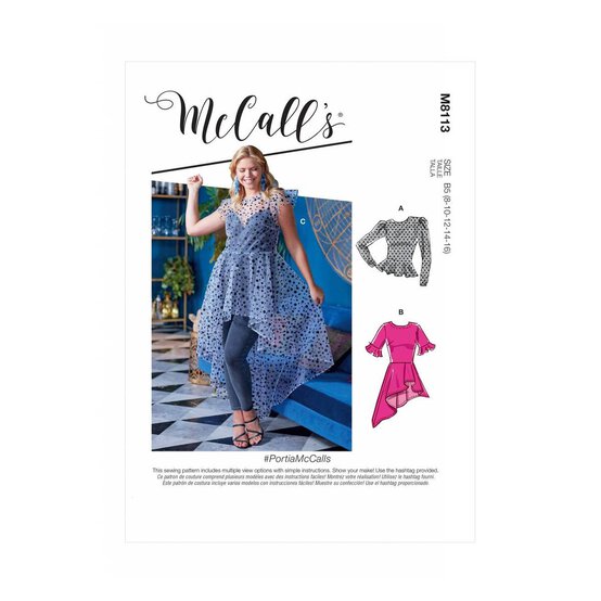 McCall&rsquo;s Portia Top Sewing Pattern M8113 (14-22) image number 1