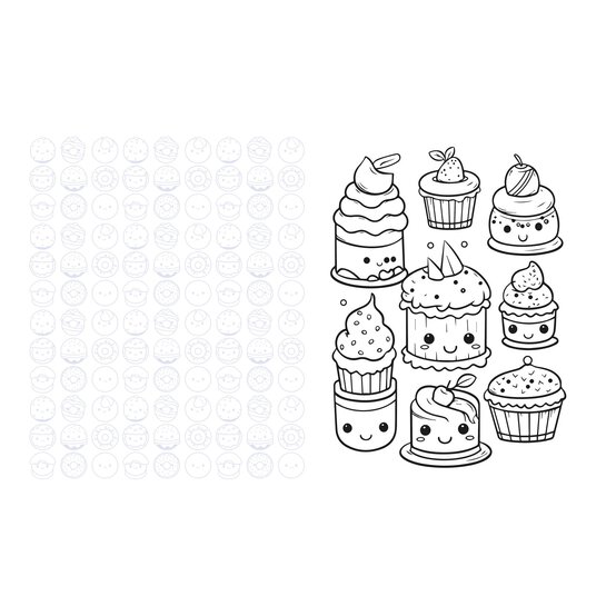 Kawaii Colouring Cakes and Candy image number 3