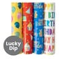 Assorted Happy Birthday Wrapping Paper 69cm x 3m image number 1