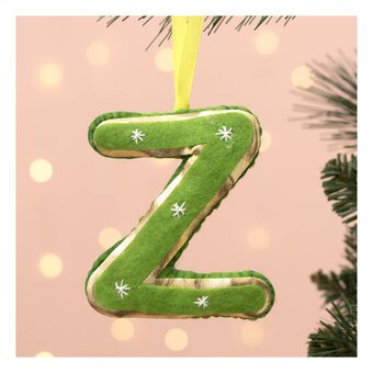 Hanging Felt Letter Z Decoration