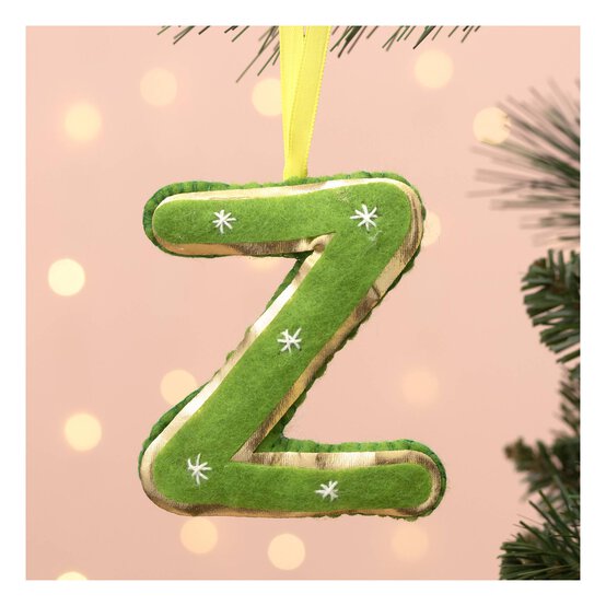 Hanging Felt Letter Z Decoration image number 1