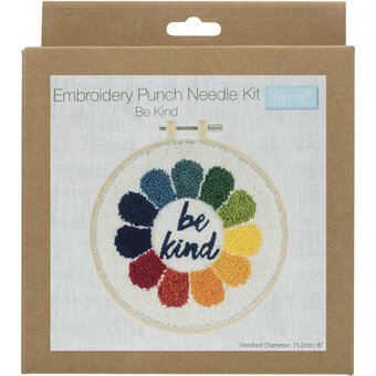 Trimits Be Kind Embroidery Punch Needle Hoop Kit image number 3