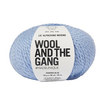 Wool and the Gang Powder Blue Lil&rsquo; Alpachino Merino 50g