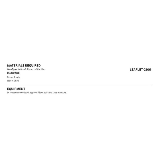 Knitcraft Artisan Macrame Wall Hanging Digital Pattern 0206