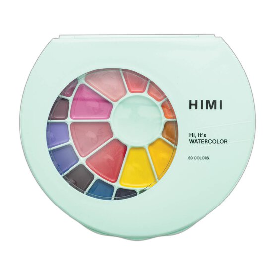 HIMI Green Semi-Moist Watercolour Set 38 Pack image number 1