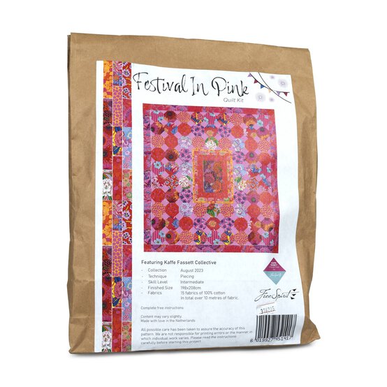Kaffe Fassett Festival in Pink Quilt Kit image number 1