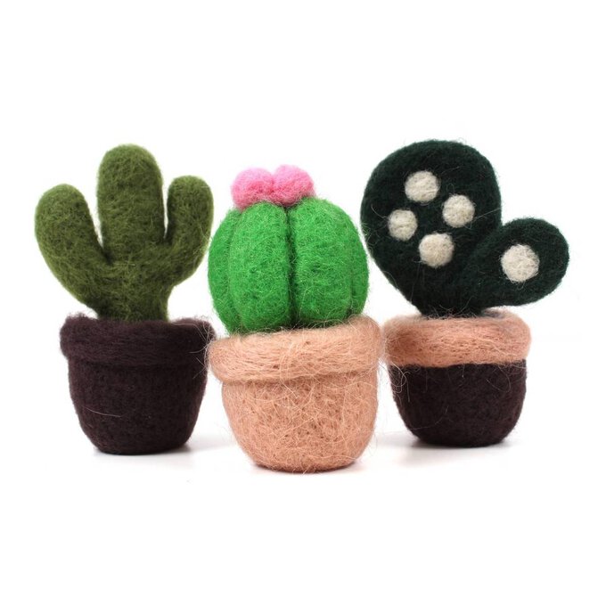 Cactus Felting Kit 3 Pack image number 1