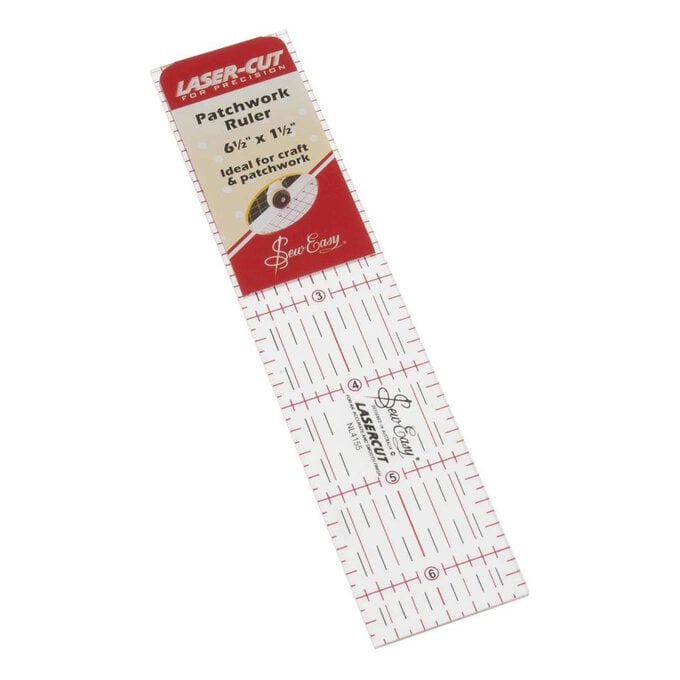 Sew Easy Patchwork Ruler 1.5 x 6.5 Inches image number 1