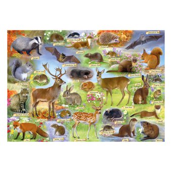 Gibsons British Wildlife Jigsaw Puzzle 500 Pieces image number 2