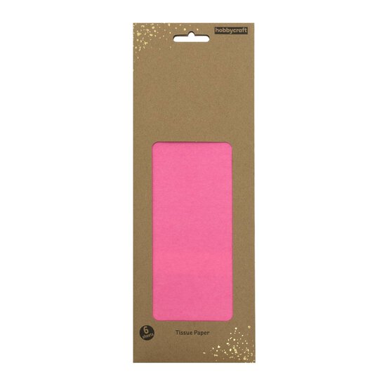 Hot Pink Tissue Paper 50cm x 75cm 6 Pack image number 3