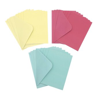 Bright Cards and Envelopes 5 x 7 Inches 12 Pack 