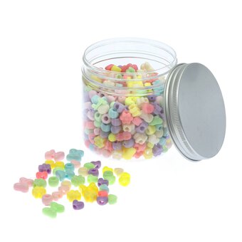 Bow, Heart and Flower Beads Tub 160g