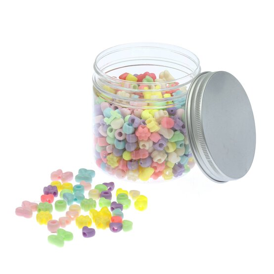 Bow, Heart and Flower Beads Tub 160g image number 1