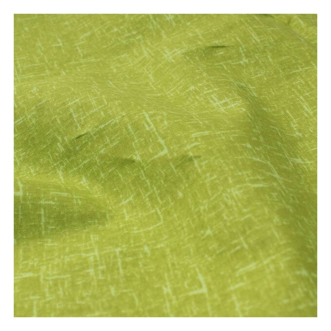 Lime Cotton Textured Blender Fabric Pack 112cm x 2m Hobbycraft