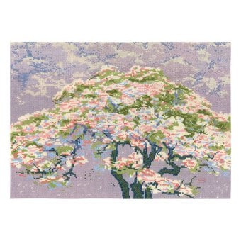 British Museum A Tree in Blossom Cross Stitch Kit 14 x 10 Inches