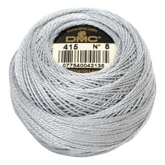 DMC Grey Pearl Cotton Thread on a Ball Size 8 80m (415)