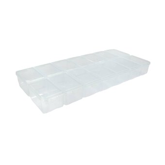 Clear Bead Storage Box 14 Compartments